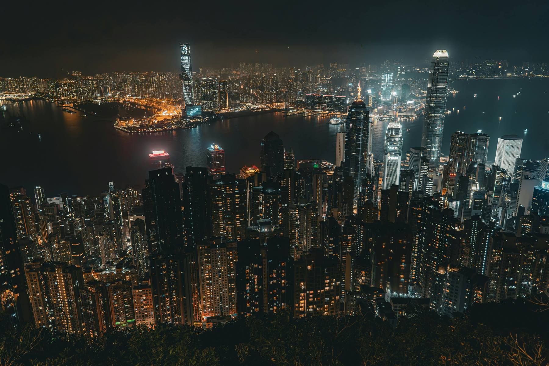 Hong Kong night skyline